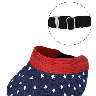 American Flag Roll Up Sun Visor