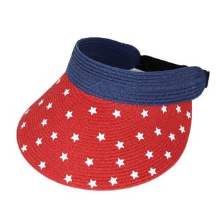 American Flag Roll Up Sun Visor