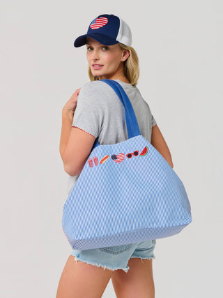 Americana Tie-Up Tote Bag