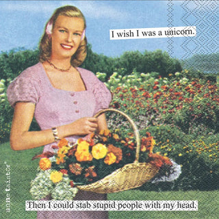 Anne Taintor Unicorn Cocktail Napkins