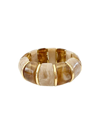 Taupe mixed stone bracelet