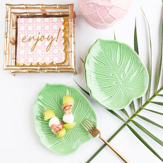 Palm Ceramic Decorative Dish