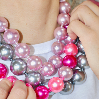 Bubblegum Bliss Pearl Necklace