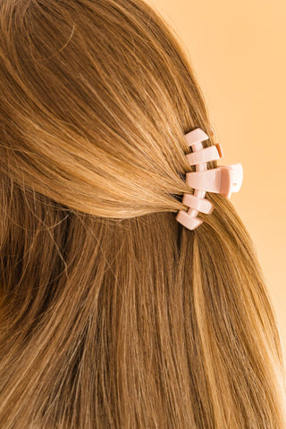 Classic Pearly Pink Small Hair Clip