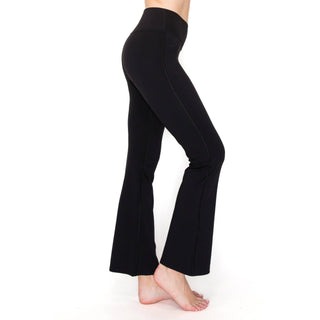 Basic Black V-Waist 29" In-Seam Flared Yoga Pants
