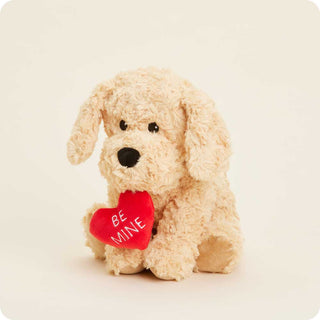 Be Mine golden dog warmie plush animal.