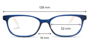 Beach Read Reading Glasses - Navy/Summer Stripe