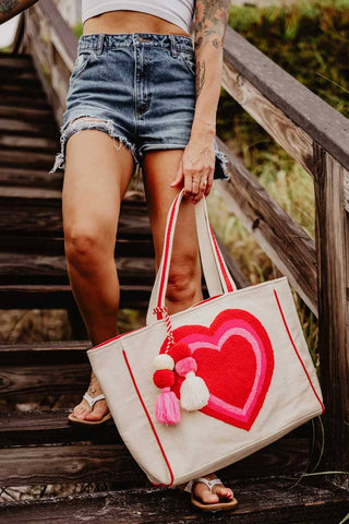 Beating Heart Canvas Tote Bag