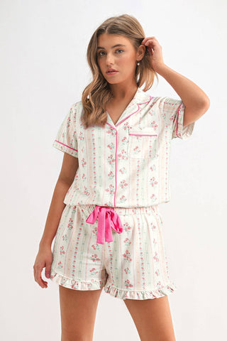 Bedtime Blossom Pajama Set