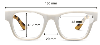 Bernadette Reading Glasses White/Tokyo Tortoise