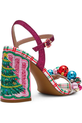 Betsey Johnson | "Jolly" Block Heel Holiday Sandals