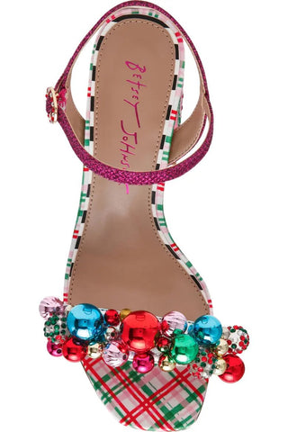 Betsey Johnson | "Jolly" Block Heel Holiday Sandals