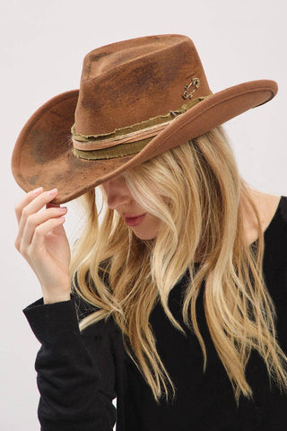 Billie 2 in 1 Rustic Cowgirl/Fedora Hat