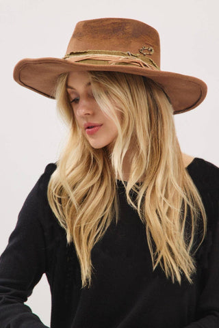 Billie 2 in 1 Rustic Cowgirl/Fedora Hat