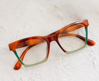 Birdie Progressive Glasses | Blonde Tortoise Colorblock