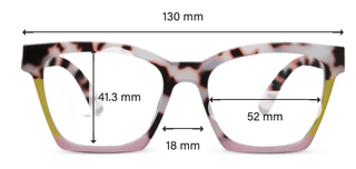 Birdie Reading Glasses Pink Chai Colorblock