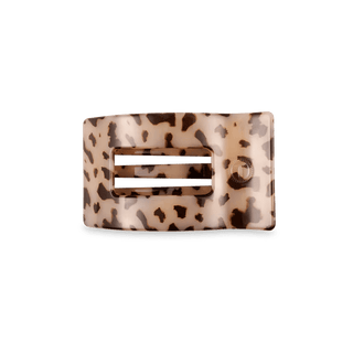 Blonde Tortoise Small Flat Rectangle Hair Clip.