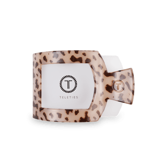 Blonde Tortoise Medium Square Flat Hair Clip