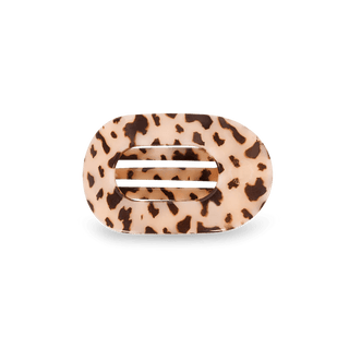 Blonde Tortoise Small Flat Round Clip