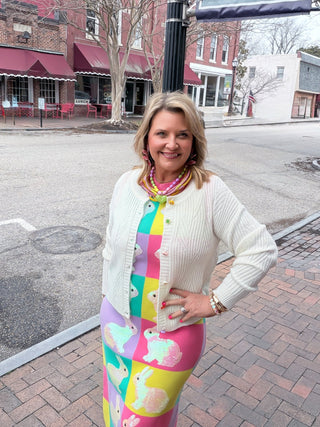 Bloom Button Knit Cardigan