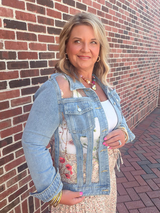 Blossom Breeze Denim Jacket
