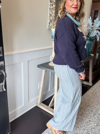 Blue Coast Stripe Pants