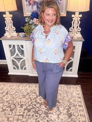 Blue Dune Wide Leg Pants