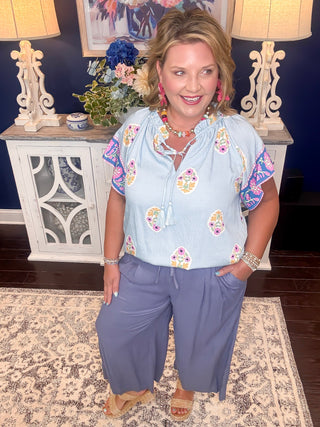 Blue Dune Wide Leg Pants