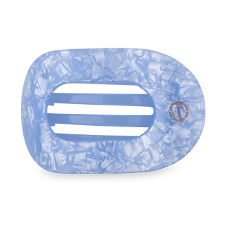 Blue Lagoon Flat Round Hair Clips