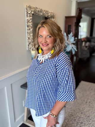 Bluebell Gingham Blouse