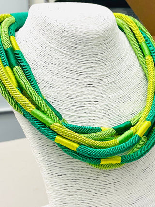 Boldly Yours Necklace | Green/Citrus Multi