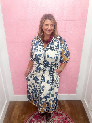 Botanical Bound Midi Dress