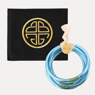BuDhaGirl | Azure All Weather Bangles - Serenity Prayer