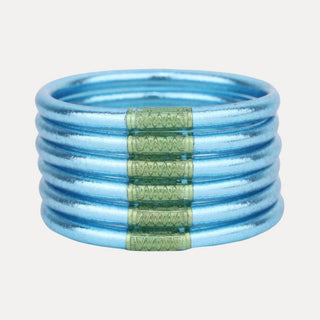 BuDhaGirl's Azure all weather bangle set.