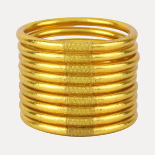 Budha girls gold bangle set.