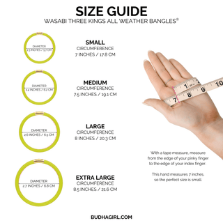 BuDhaGirl | Three Kings All Weather Bangles - Wasabi