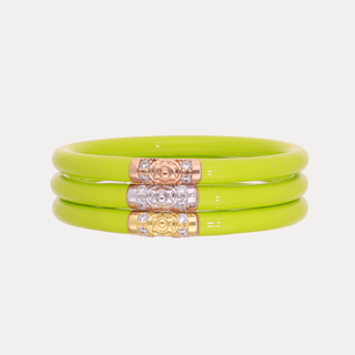 BuDhaGirl three kings wasabi bangle set