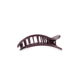 Burgundy Bliss Small Flat Round Hair Clip