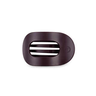 Burgundy Bliss Small Flat Round Hair Clip