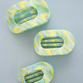 By The Sea Shore round flat hair clips.