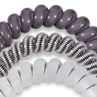 Silver Flames Large Hair Ties