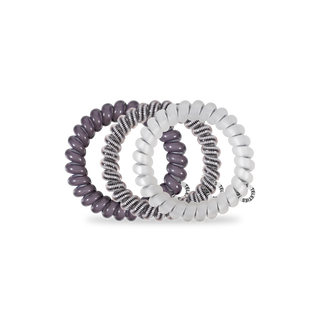 Silver Flames Large Hair Ties