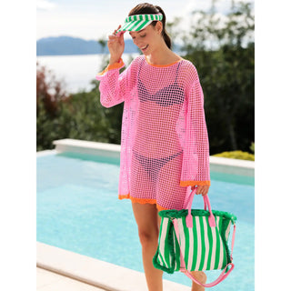 Cabana Stripe Tote | Green