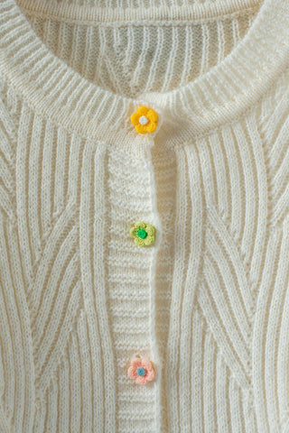Bloom Button Knit Cardigan