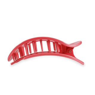 Calming Coral Large Round Flat Hair Clip