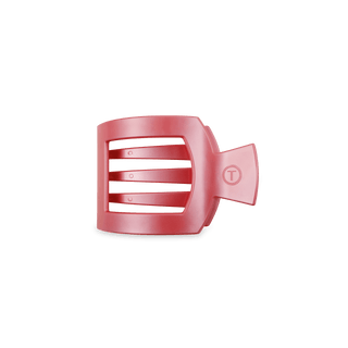 Calming Coral Small Square Flat Hair Clip