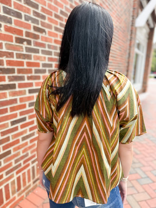 Camille Chevron Blouse