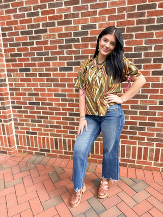 Camille Chevron Blouse