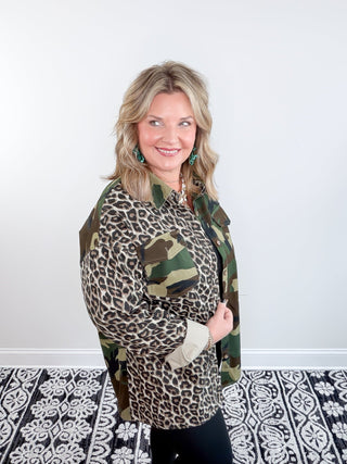 Camo & Claws Oversized Shacket