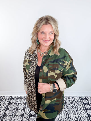 camo leopard jacket